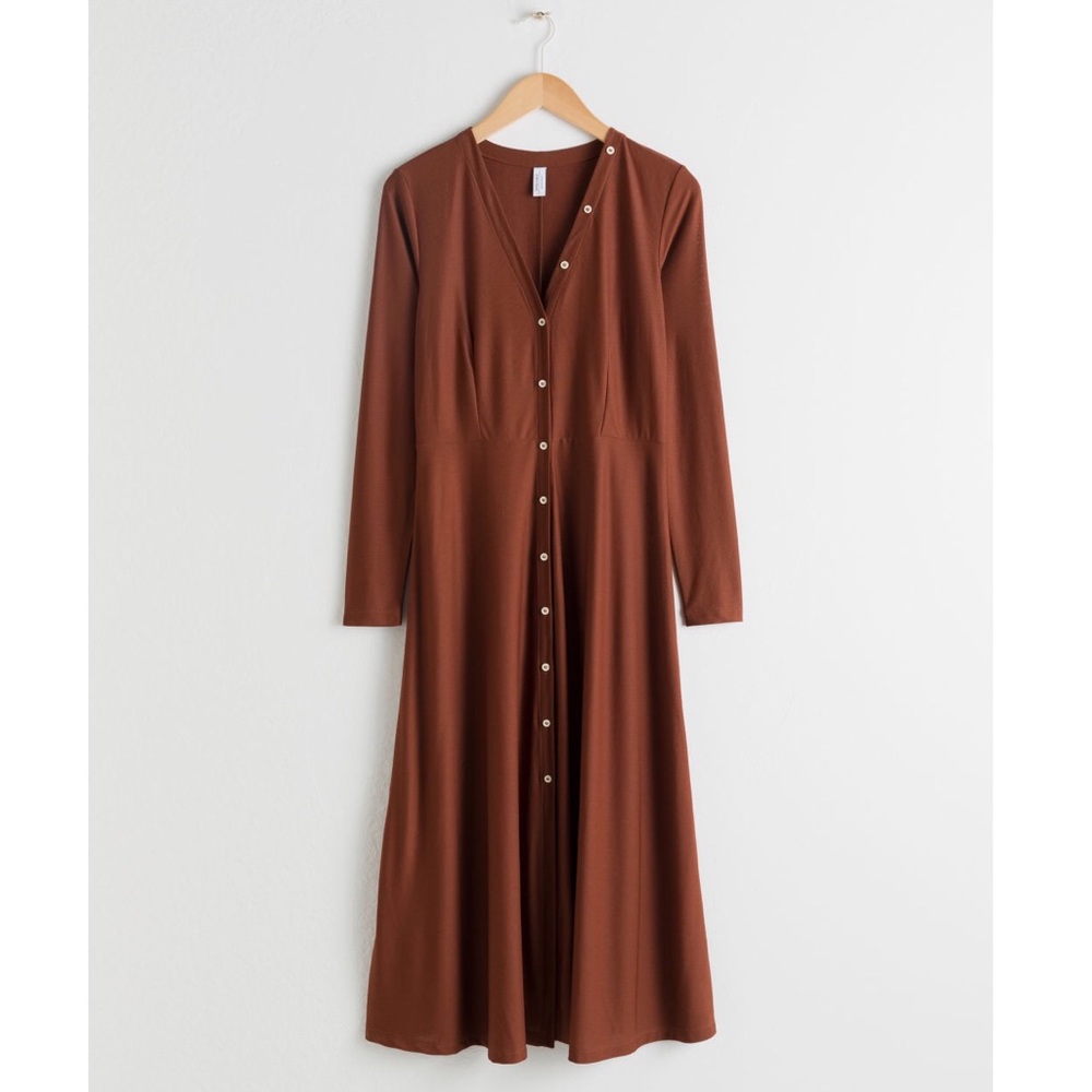 & Other Stories Button Down Midi Dress